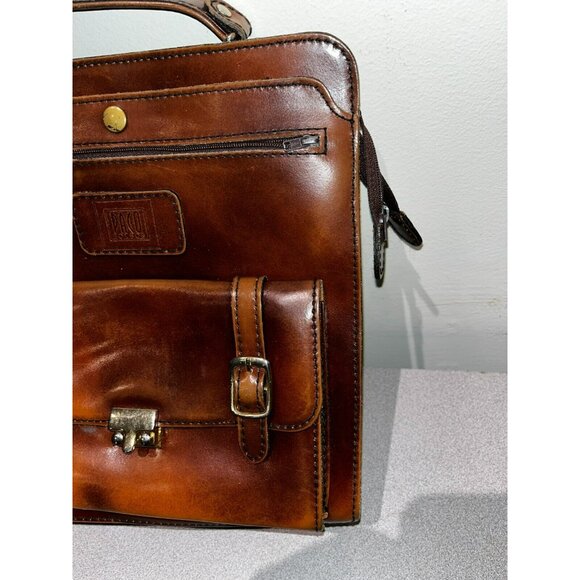 Paco Bolsos Beautiful Brown Leather Bag 10" - Picture 5 of 15